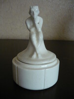 Antique porcelain statue with ring holder