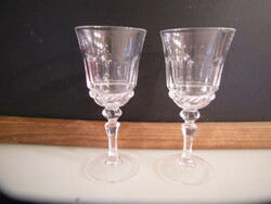 Glass - crystal - 2 pieces !!! - 16.5 X 7.5 cm - 2 dl - German - flawless
