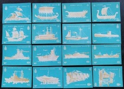 Gy122 / 1963 the history of navigation match tag full row of 16 pcs