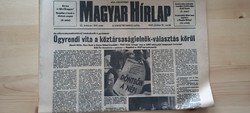 For his 35th birthday, October 18, 1989. Hungarian newspaper