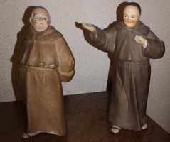 Two antique porcelain monks