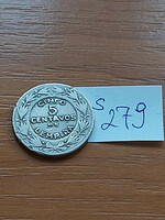 Honduras 5 centavos 1956 copper-nickel s279