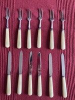 Silver-Handled Dessert Set