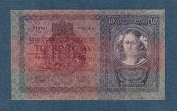 10 Korona 1904 with the image of Princess Rohan. Hungary with overprint