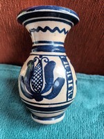 Painted-glazed ceramic vase, folk object, second half of the 20th century.