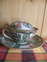 Chinese marked coffee - tea cup with lid