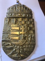 Solid copper coat of arms