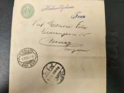1904 letter with 5 rappen price ticket