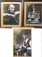 Pege aladár jazz trio wall photos or music club set 3 pieces in one according to pictures