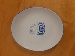 Hollóházi dairy industry inscription logo small bowl 10.4x11.8 cm