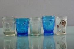 No. 19 Antique souvenir glass collection 5 pieces