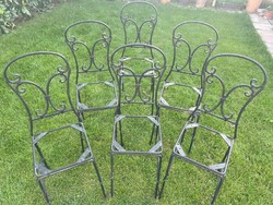 Wrought iron chairs ... 6 pieces