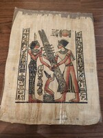 Egyptian hand painted papyrus