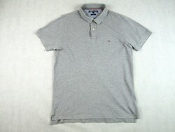 Original tommy hilfiger (l) sporty elegant short sleeve men's collared t-shirt