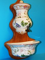 Faience decorative hand wash without damage, 50 cm high, with non-functioning faucet