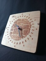 Egyedi Design fogaskerekes fali óra Junghans Quartz szerkezet