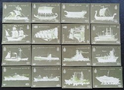 Gy83 / 1963 the history of navigation match tag full line of 16 pcs