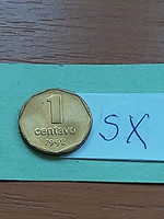 Argentina 1 centavo 1992 aluminum bronze, sx