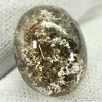 Real, 100% product. Special multi-color moss quartz gemstone 12.73 ct. (Near translucent)