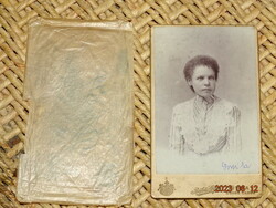 Antique hardback photo photograph Békés Gyula Gyula lady portrait