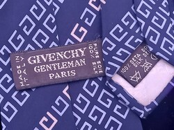Midcentury luxus, vintage ruha: selyem nyakkendő- "Givenchy Gentleman", Designer férfi öltözet