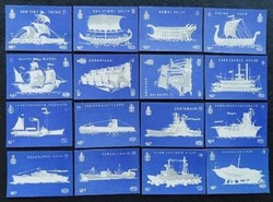 Gy84 / 1963 the history of navigation match tag full line of 16 pcs