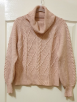 Reserved knitted sweater, size 36-40, powder color