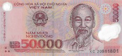 Vietnám 50000 dong, 2020, UNC bankjegy