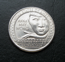 USA - ¼ Dollár -  2022 - Anna May Wong - Emlékérme - "P"