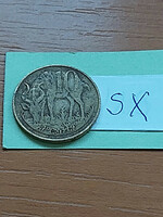 Ethiopia 10 centimes 1977 brass, lion sx