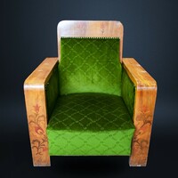 Art deco armchair with folk motifs
