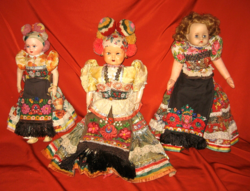 Fantastically beautiful collection of dolls dressed in antique Matyó folk costumes