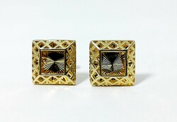 Engraved gold earrings (zal-au124356)