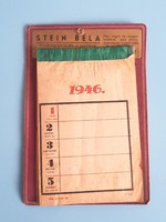 Béla Stein paint wholesaler and agency Budapest 1946 desk calendar
