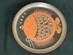 Retro artisan fish motif ceramic wall plate (c0023)