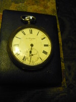 Antique silver pocket watch with box