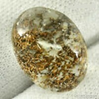 Real, 100% product. Special multi-color moss quartz gemstone 8.12ct - st. (Near translucent)