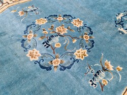 Szép selyem-gyapjú szőnyeg 300 x 150 cm