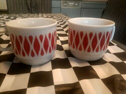 2 retro Zsolnay mugs
