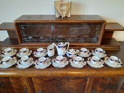 Alt Német,Germany Rosenthal 1910-20,Tristan Isolde 12 Személyes Tea-Kávé,Porcelán Reggeliző Készlet.