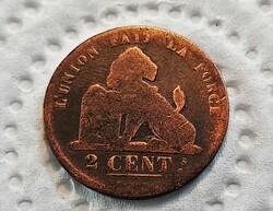 Belgium 2 cents 1836.