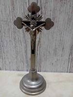 Pewter table crucifix, cross
