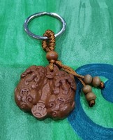 Real term. Feng shui rosewood keychain, material protection, material security