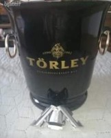 Törley champagne cooler bucket + Törley stainless steel champagne stopper