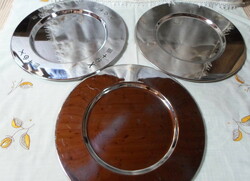 Old round metal tray