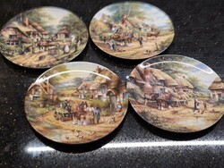 Wedgwood vintage country english bone china dinner plates country cottages