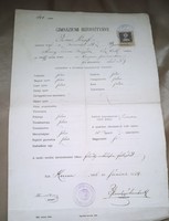 Document antiquities 8 together with educational history antiquities collection graduation certificate 1908-1915-8 school year register