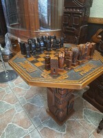 Chess table, chess set