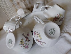 6 Personal bird tea sets