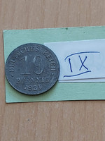 German Empire deutsches reich 10 pfennig 1920 zinc, ii. William ix